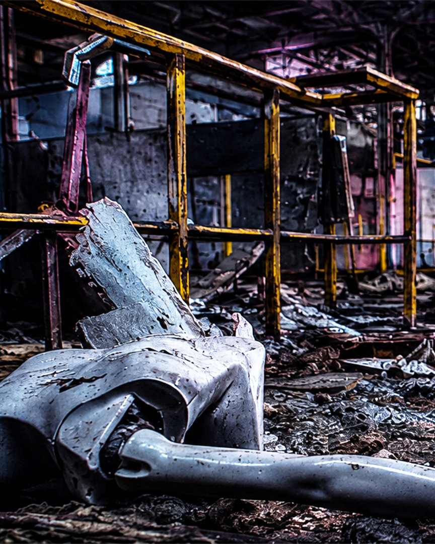 Abandoned industrial setting, image from ERICZO's original Crash Test preview